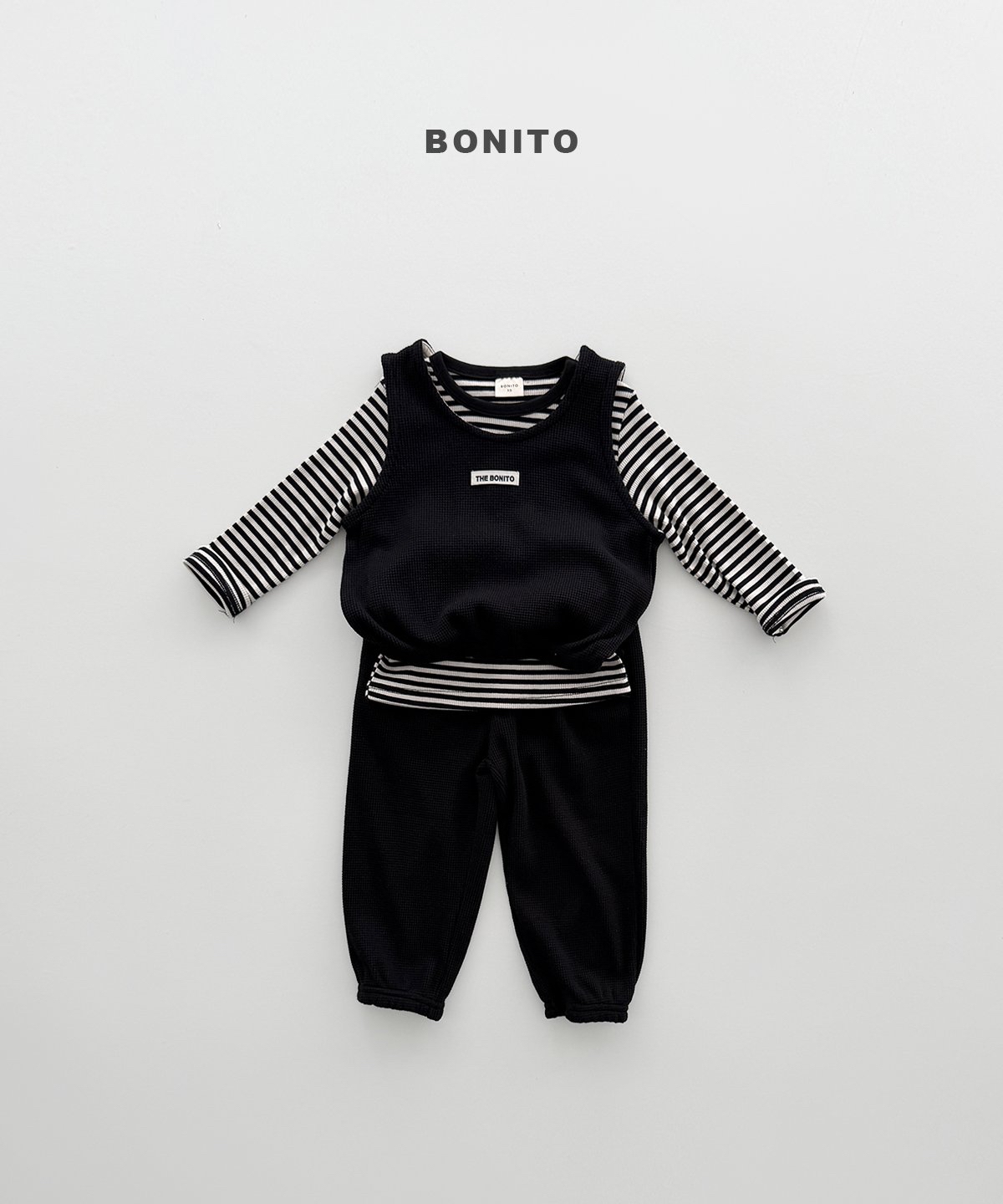 Bonito | Mini waffle vest set