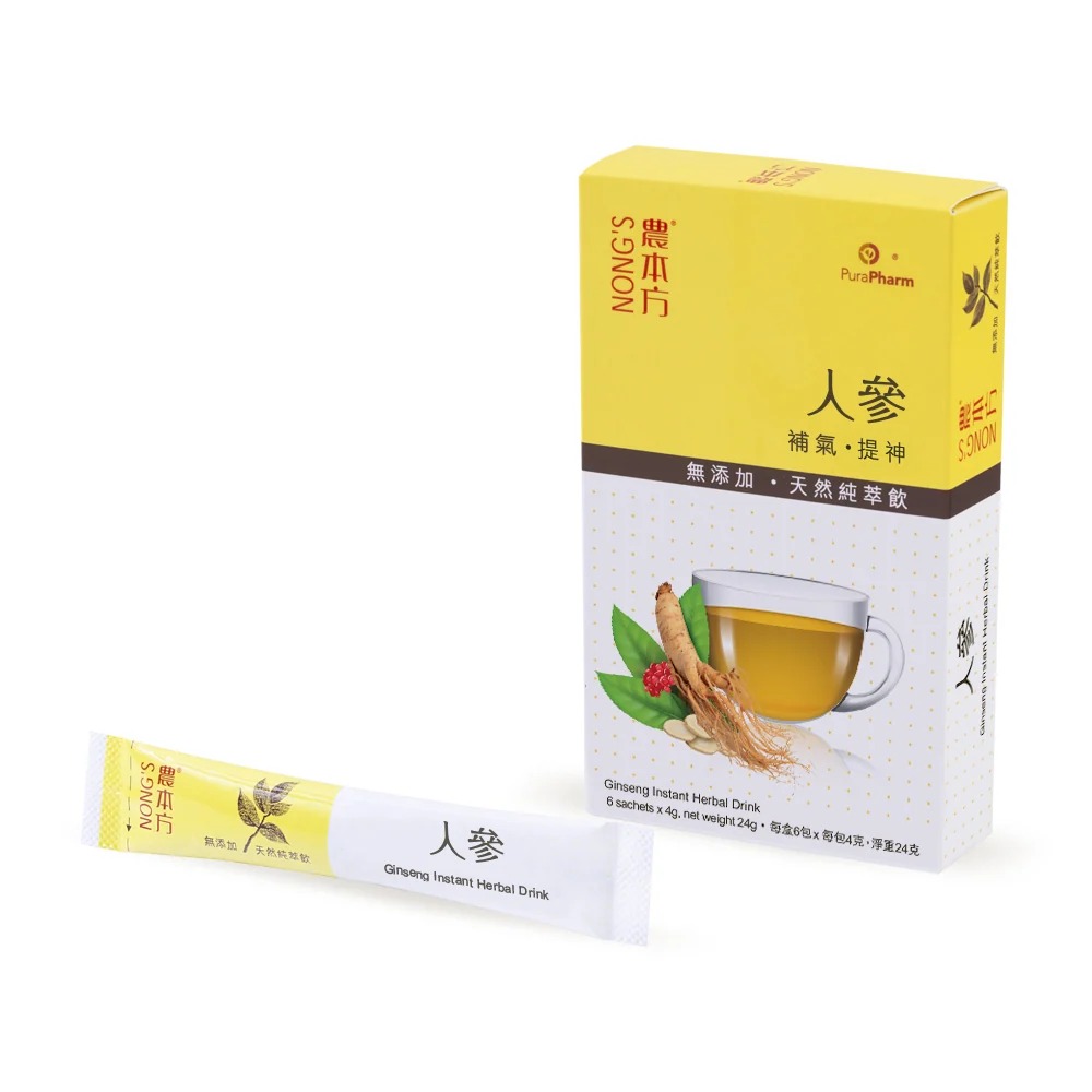 農本方® 人參天然純萃飲4克 x 6包