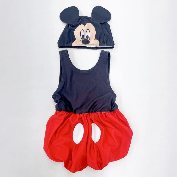 🇯🇵限時預訂 日本直送🇯🇵米奇造型連身泳衣帽子套裝