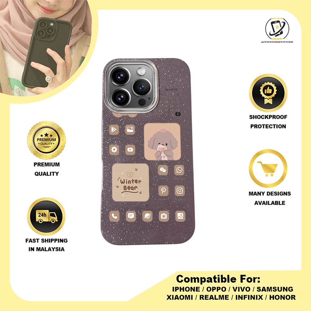 BLING CASE PHONE FOR IPHONE - DESIGN BEAR A