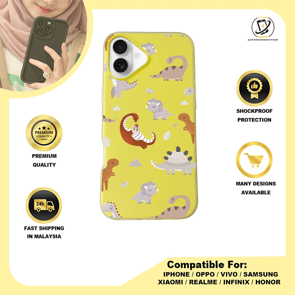 JELLY CASE PHONE FOR IPHONE - DESIGN DINASOUR A