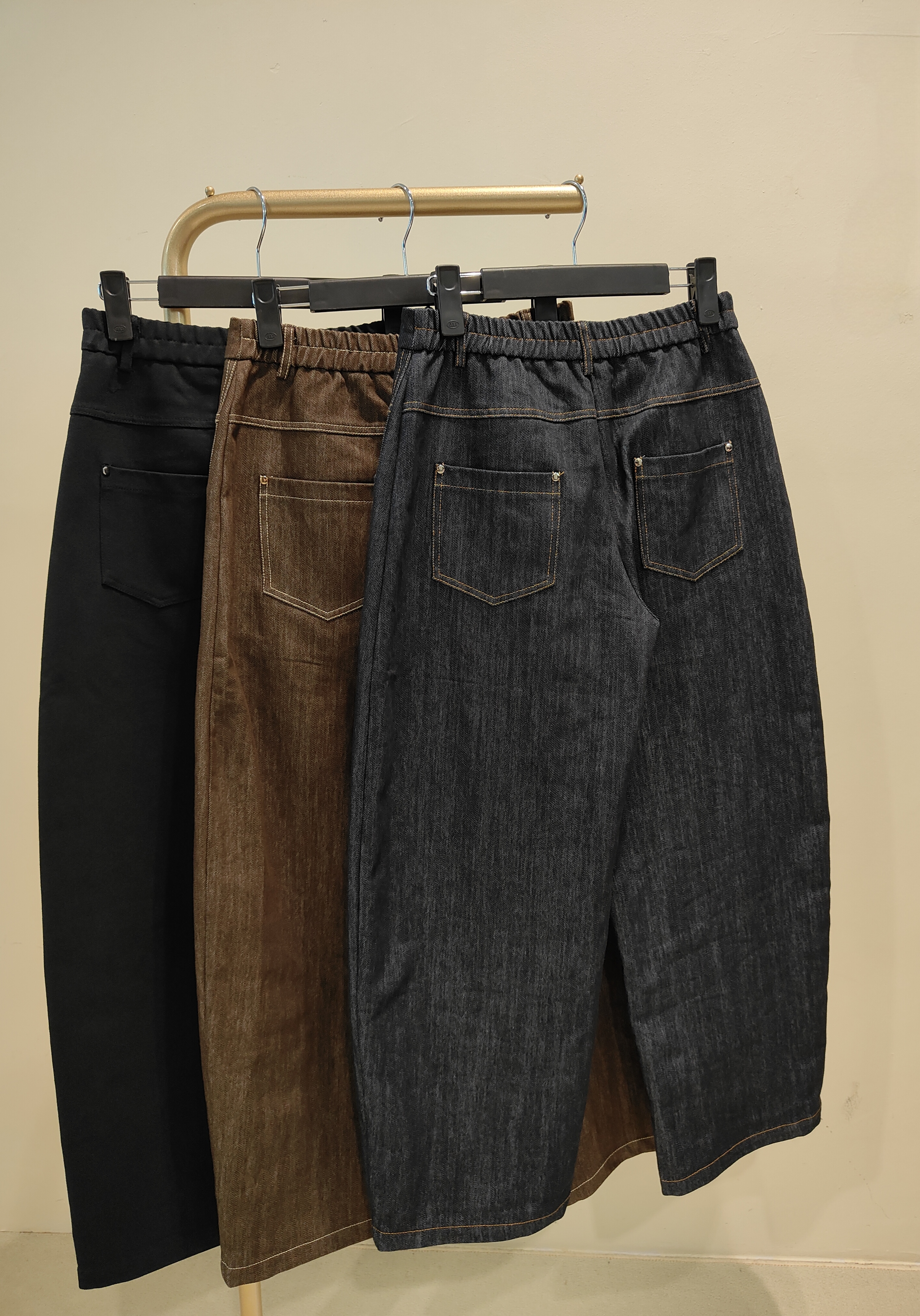 牛仔弯刀裤脚 1635