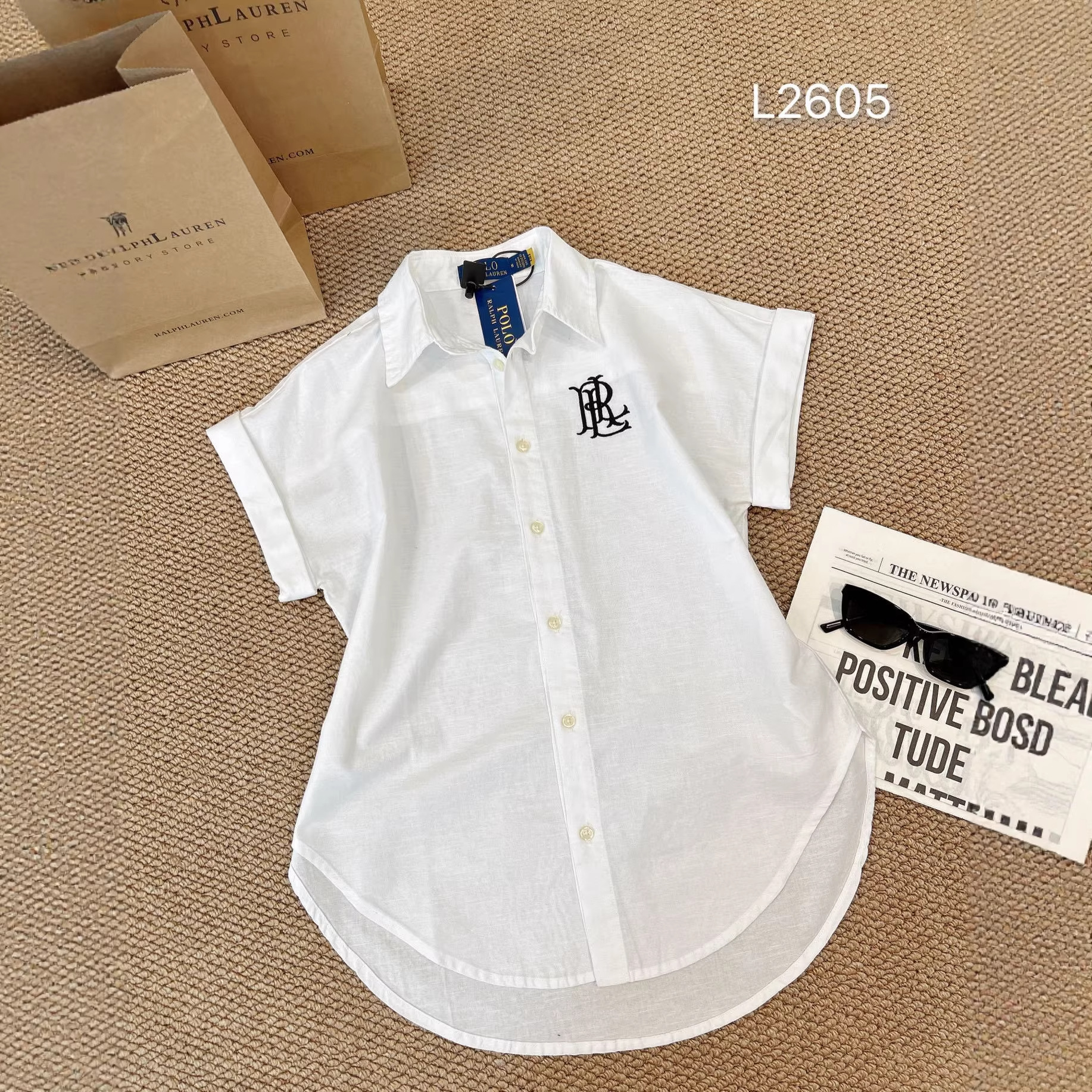 預訂 Ralph Lauren Linen Short-Sleeve Shirt [貨號2605]
