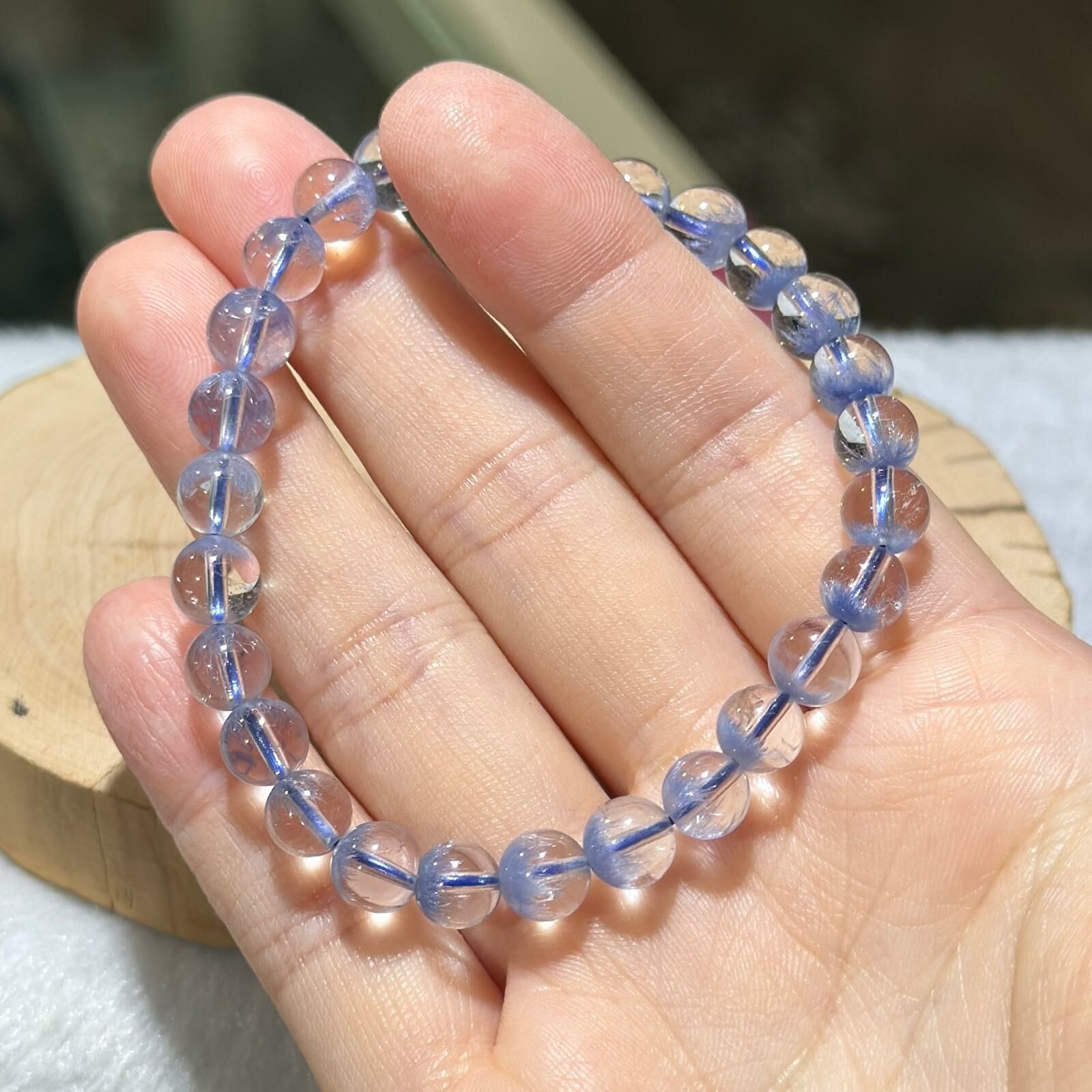 高品半盤✨藍線石手串 6.5 mm +/-