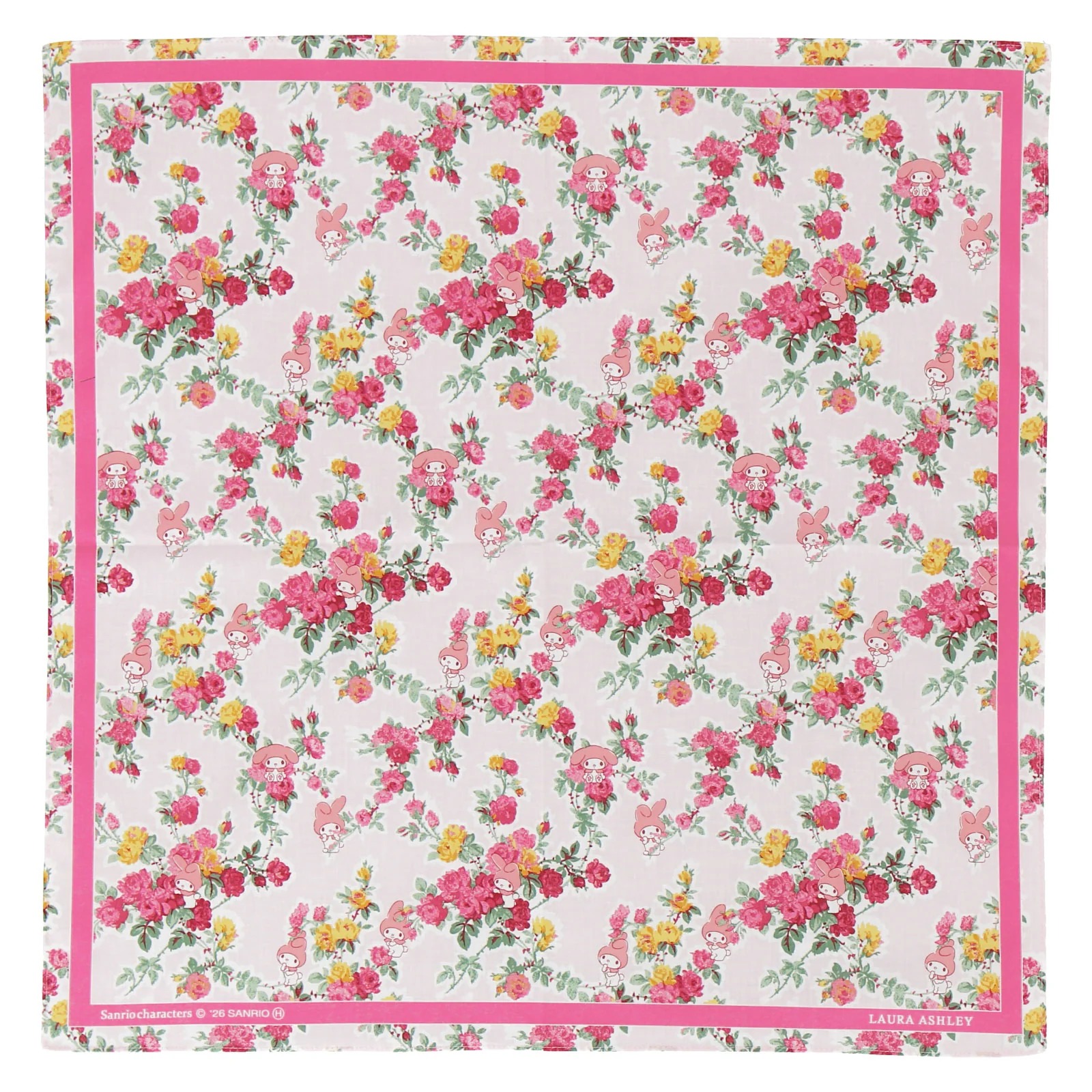 🎀【預訂】Laura Ashley x Sanrio 印花手帕 My Melody P