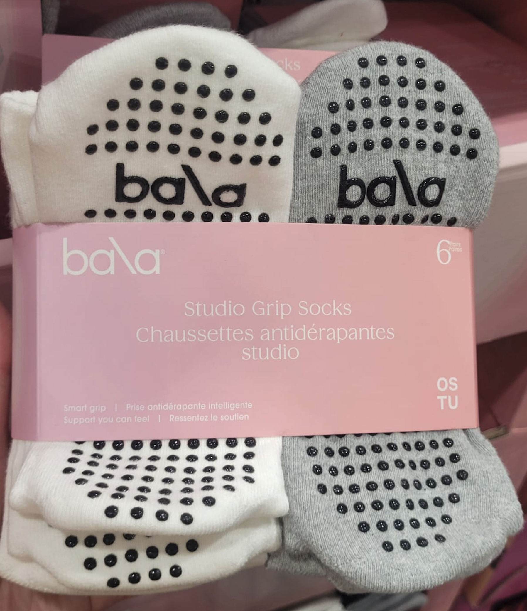 Bala Studio Grip Sock防滑襪（6-pack）