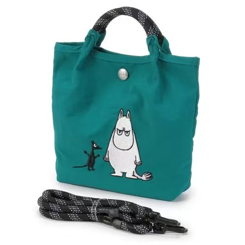 日本限定 MOOMIN 迷你 2WAY 刺繡肩背包