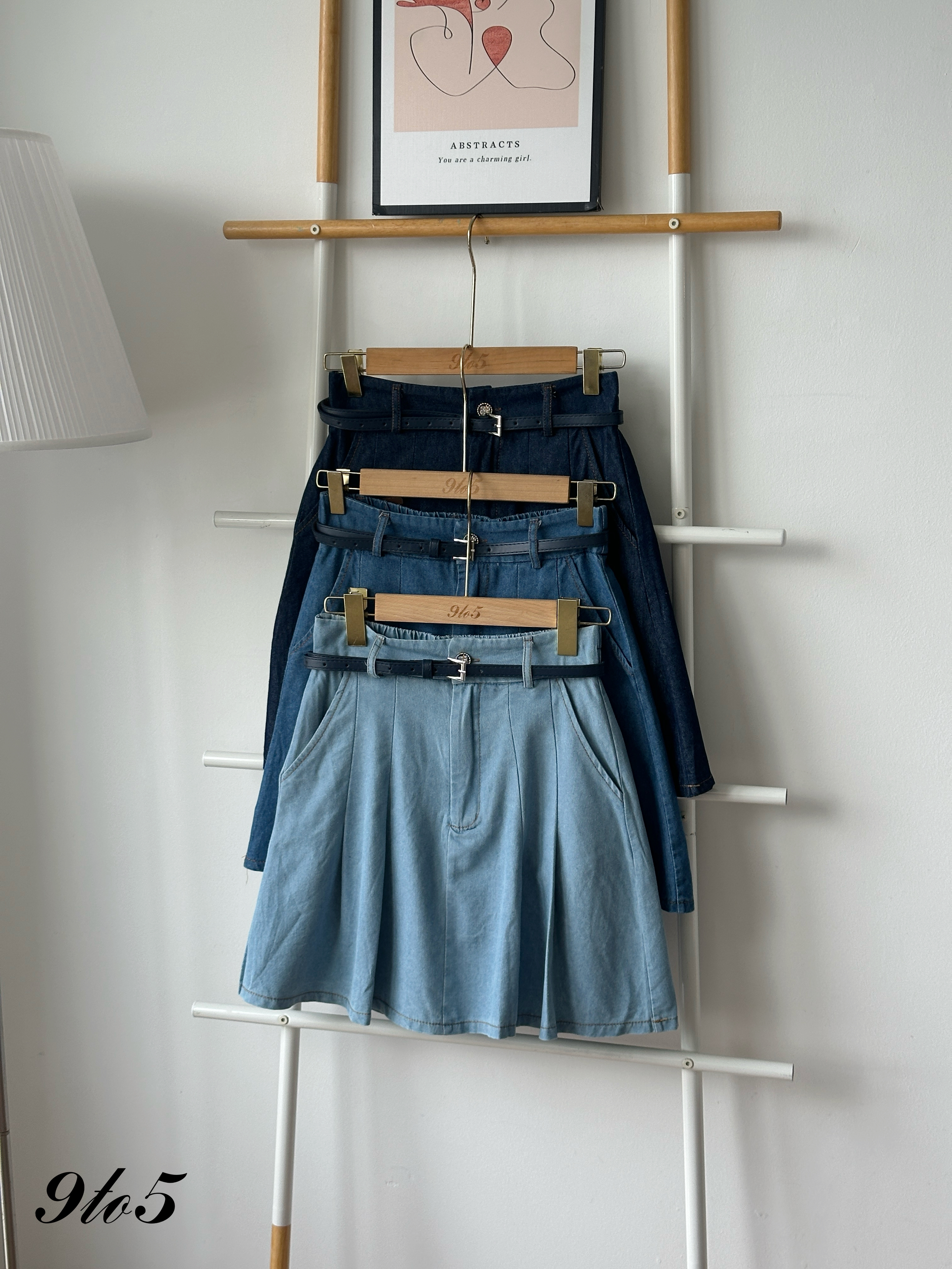S1955 Short Denim Skirt - 3 Colors 