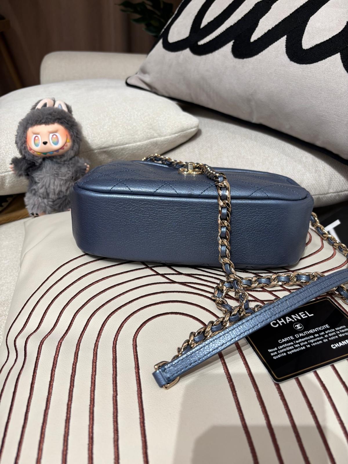 Chanel camera bag calfskin  100%Authentic,98%new ✅CARD ✅dust bag 