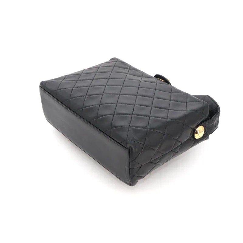 Chanel Coco Mark Matelasse Lambskin Turn Lock Crossbody Bag