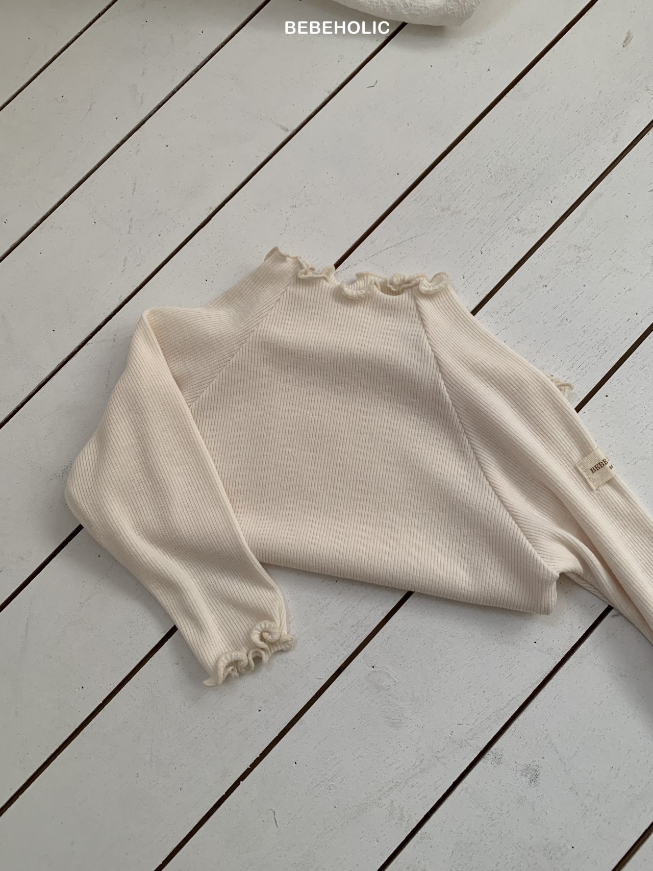 🌸預訂 韓國直送🌸🇰🇷BEBEHOLIC三色純色花邊領長袖上衣