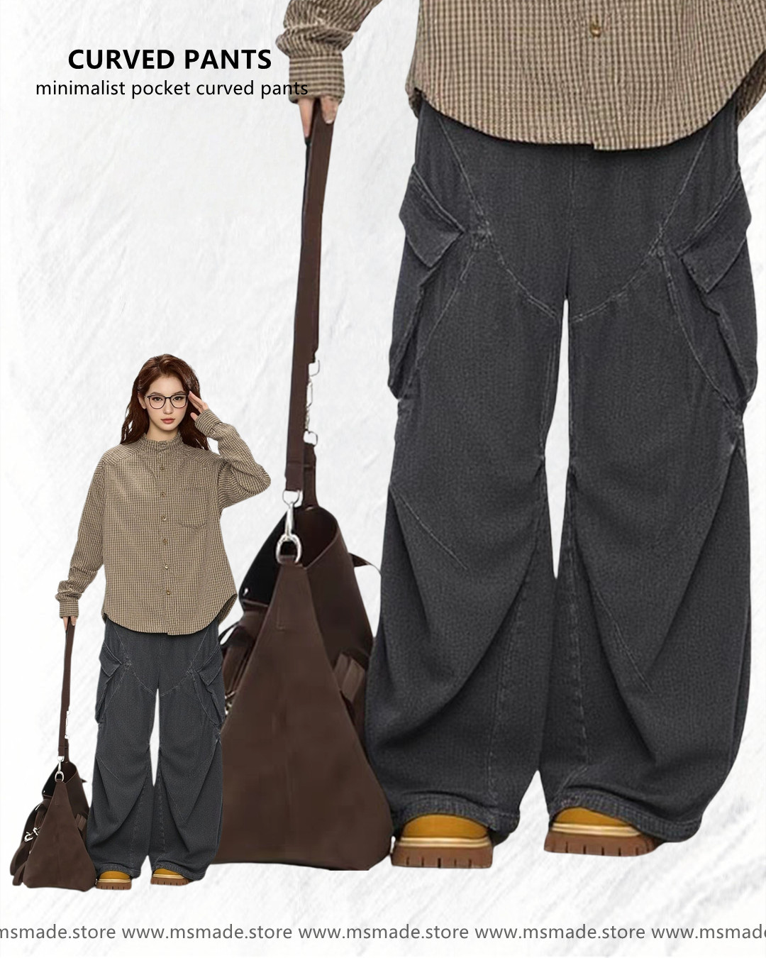 M35853 街頭中性工裝牛仔褲