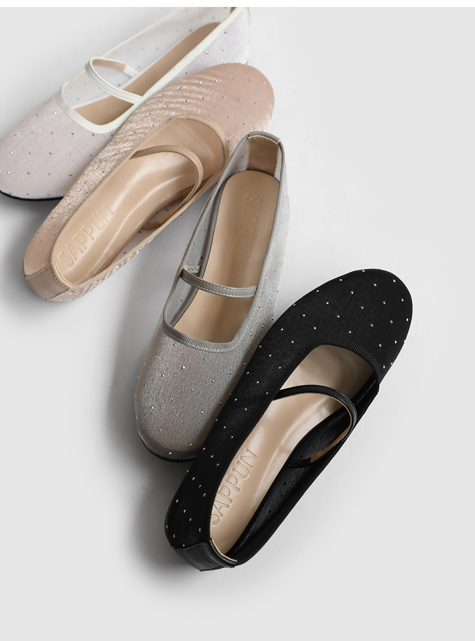 [代購] Sappun Raniel Mesh Mary Jane Flats (1cm)