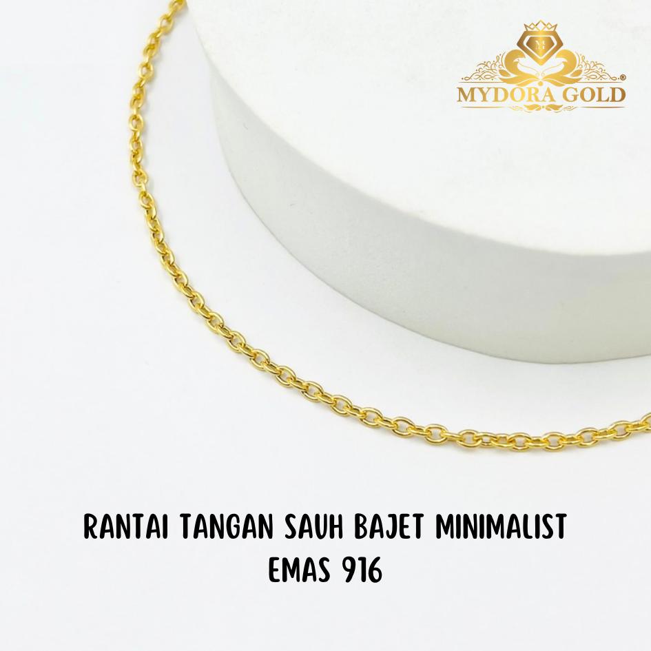 MYDORA Rantai Tangan Sauh Bajet Minimalist l EMAS 916/22K