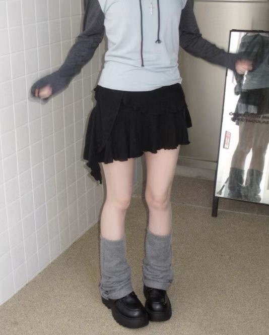 韓國新款不規則短裙