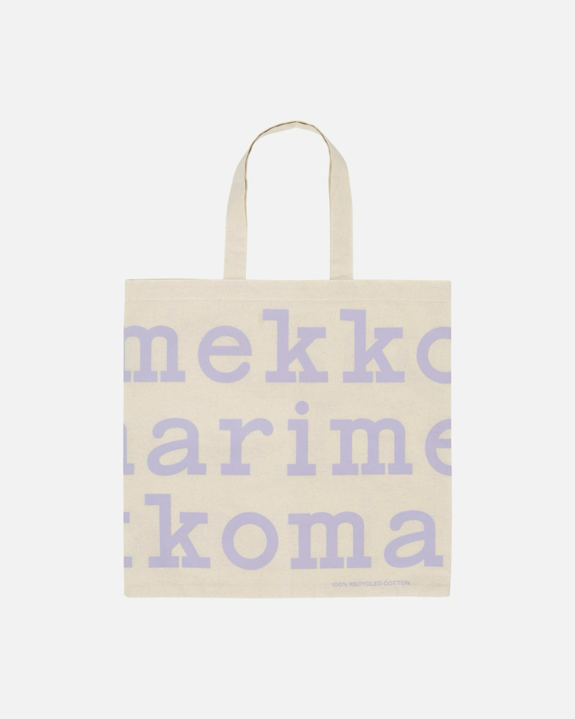 Marimekko Tote Bag 淺紫色圖案