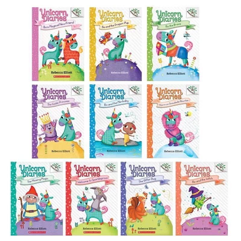 學樂大樹橋梁書獨角獸日記10冊Unicorn Diaries全彩英文原版 趣味全集最新