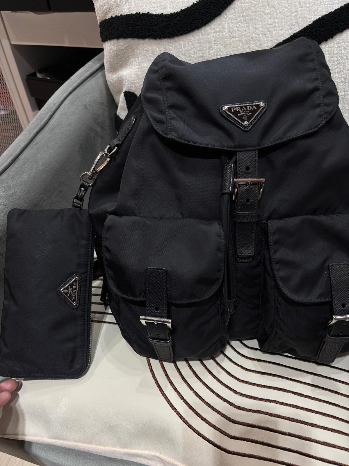 Prada Re-Nylon Backpack 100%Authentic, 95%New ✅pouch ✅Dust bag