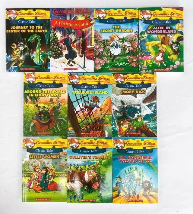 老鼠記者經典小說  Geronimo Stilton Classic Tales 10 books  全彩  S88
