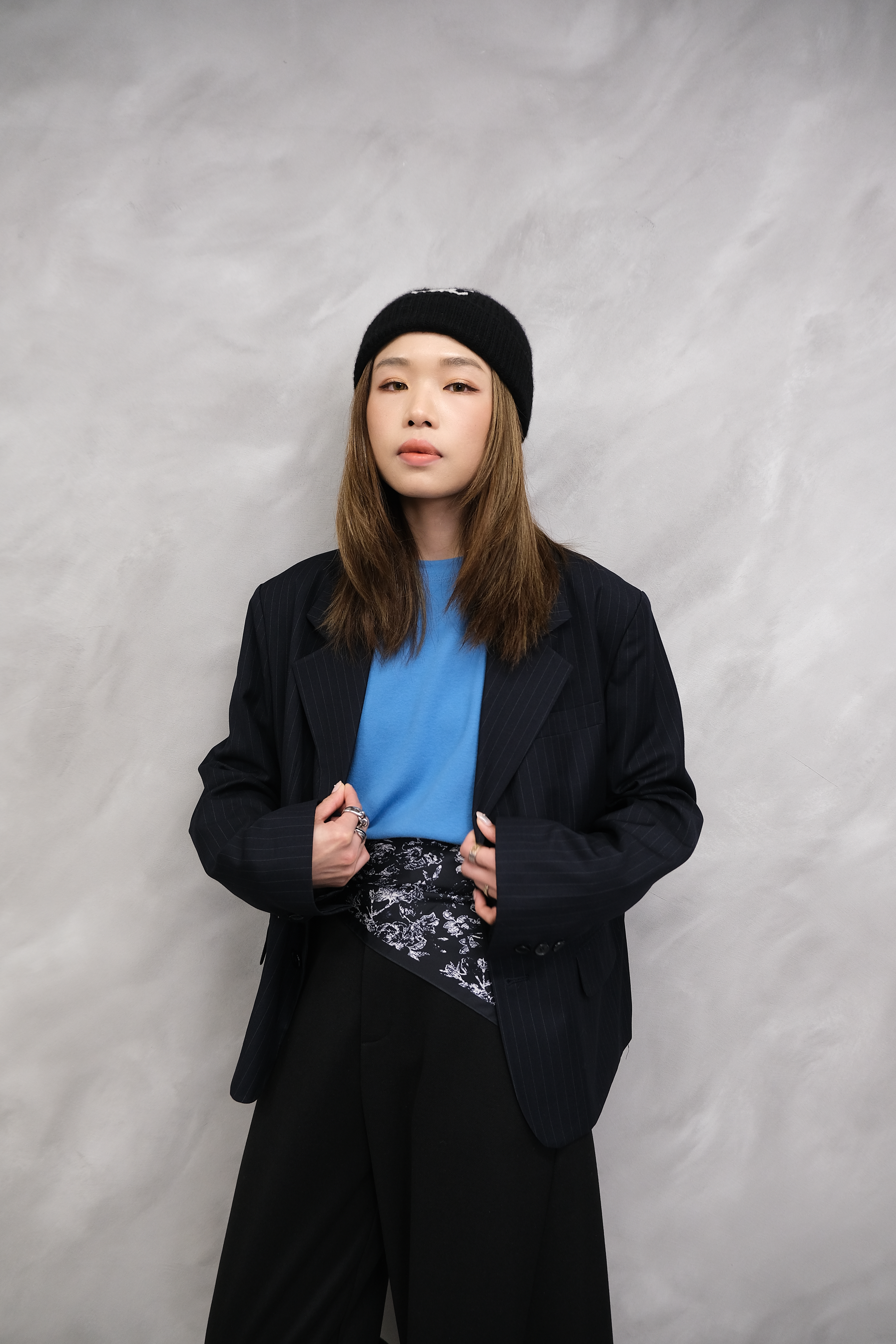 Pinstriped Blazer #jk18