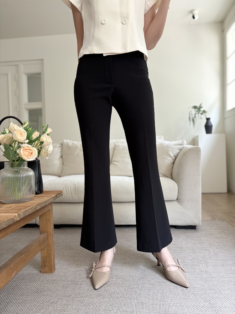 Pull-On Stretch Pants (Black)