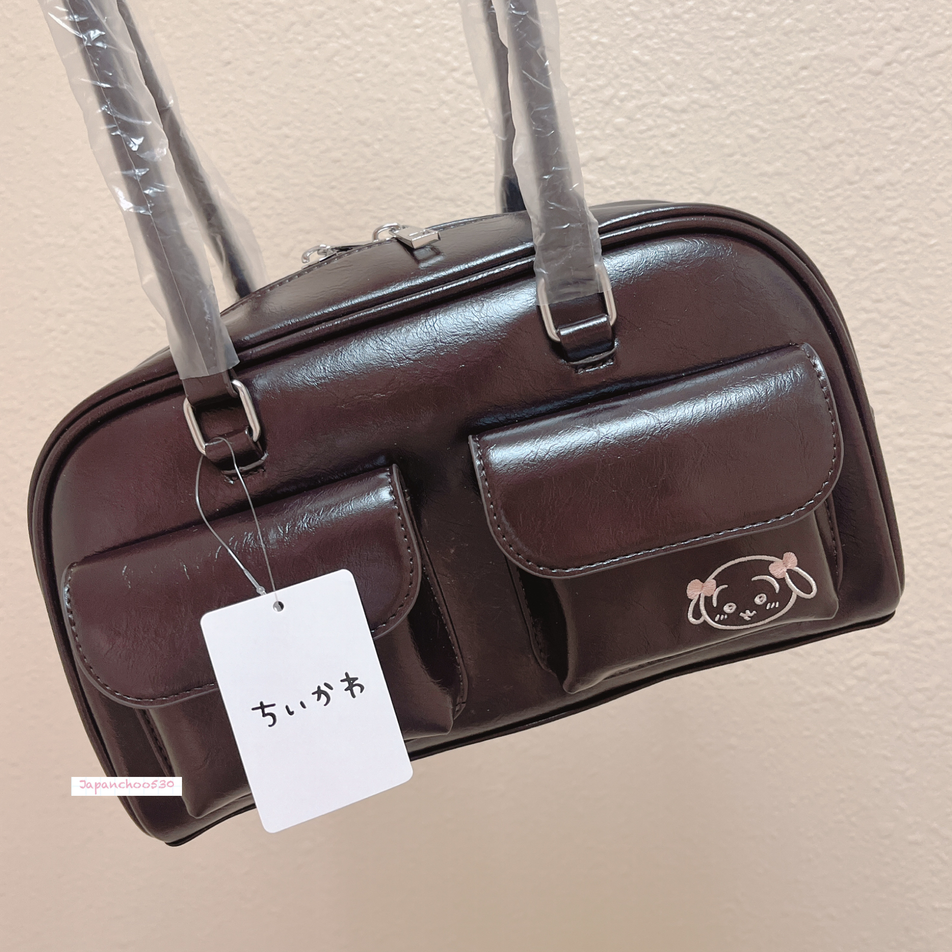 日本預訂📍日本Chiikawa刺繡圖案Boston Bag 不包郵