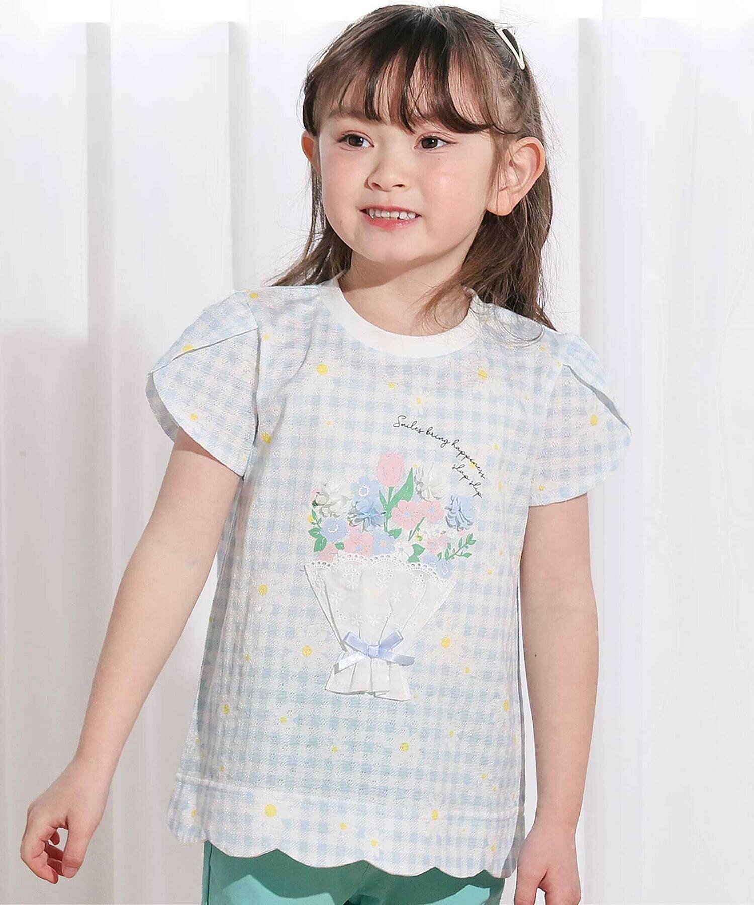 🆕【⭐訂購⭐】  日本直送🌀立體花束剪裁 扇形下擺 泡泡袖 短袖Tee［2款選］🌀[ELDA-0031][260430]