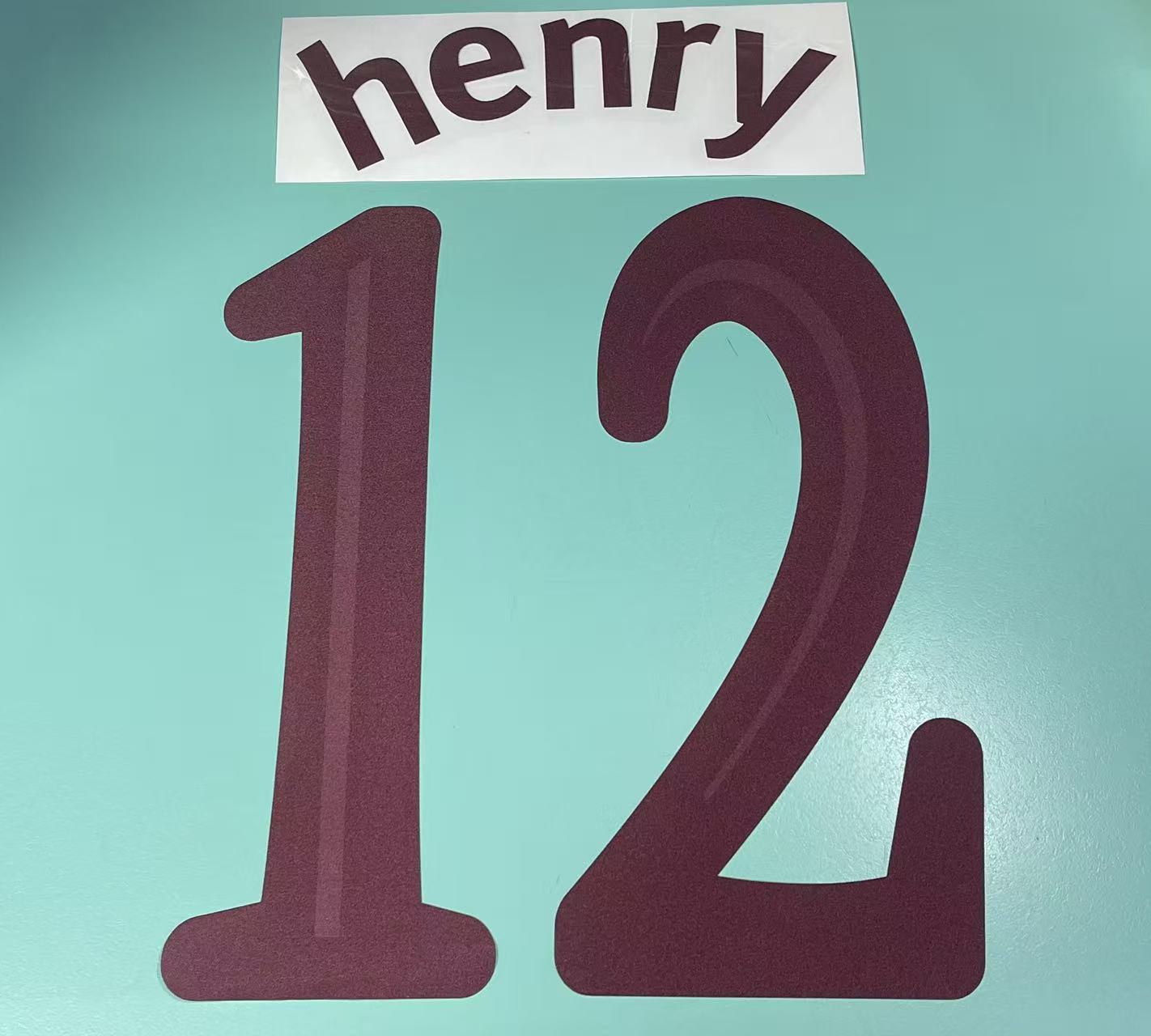 2011-12 Arsenal Away UCL Nameset #12 HENRY