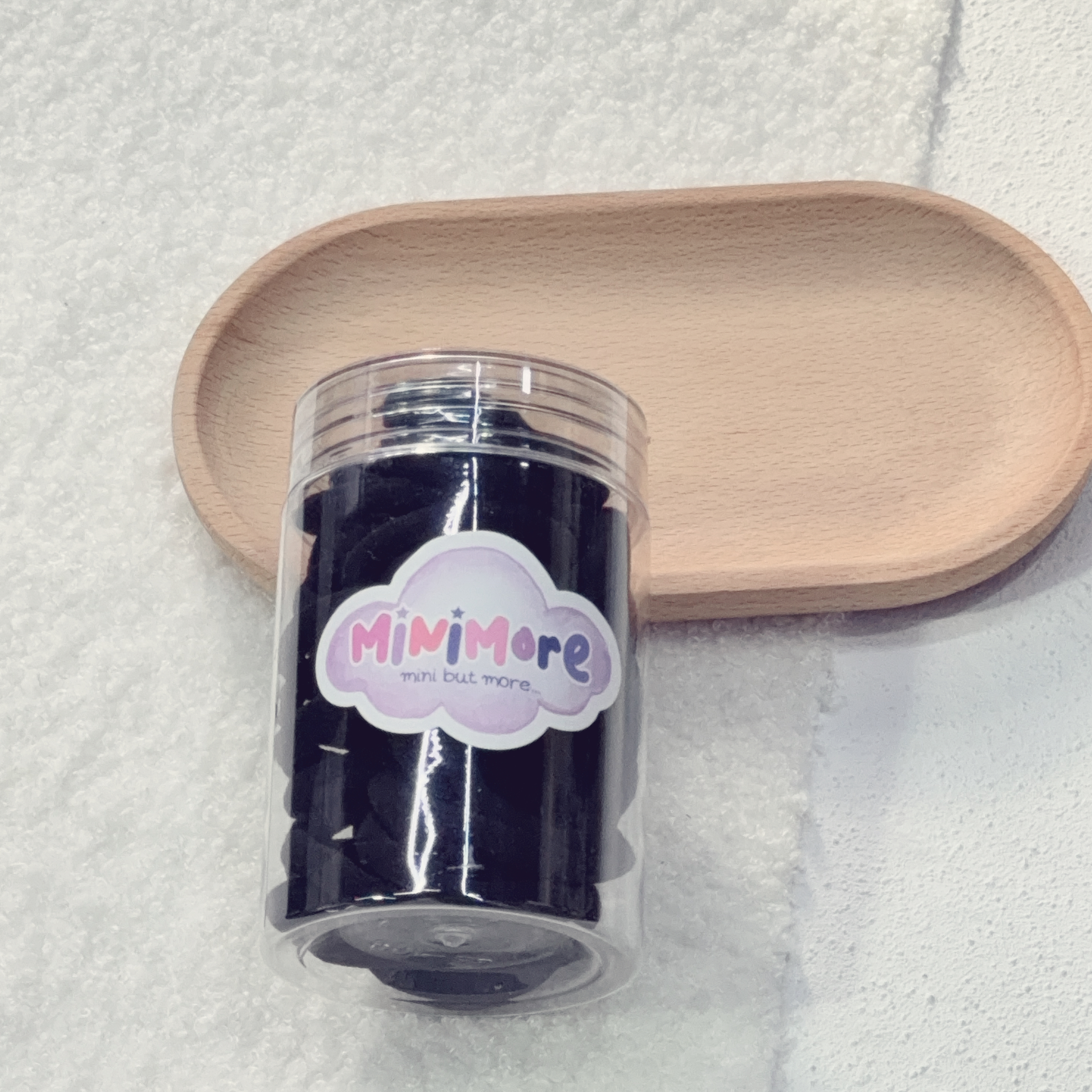 Basic hair tie (black) 黑色軟糯髮圈