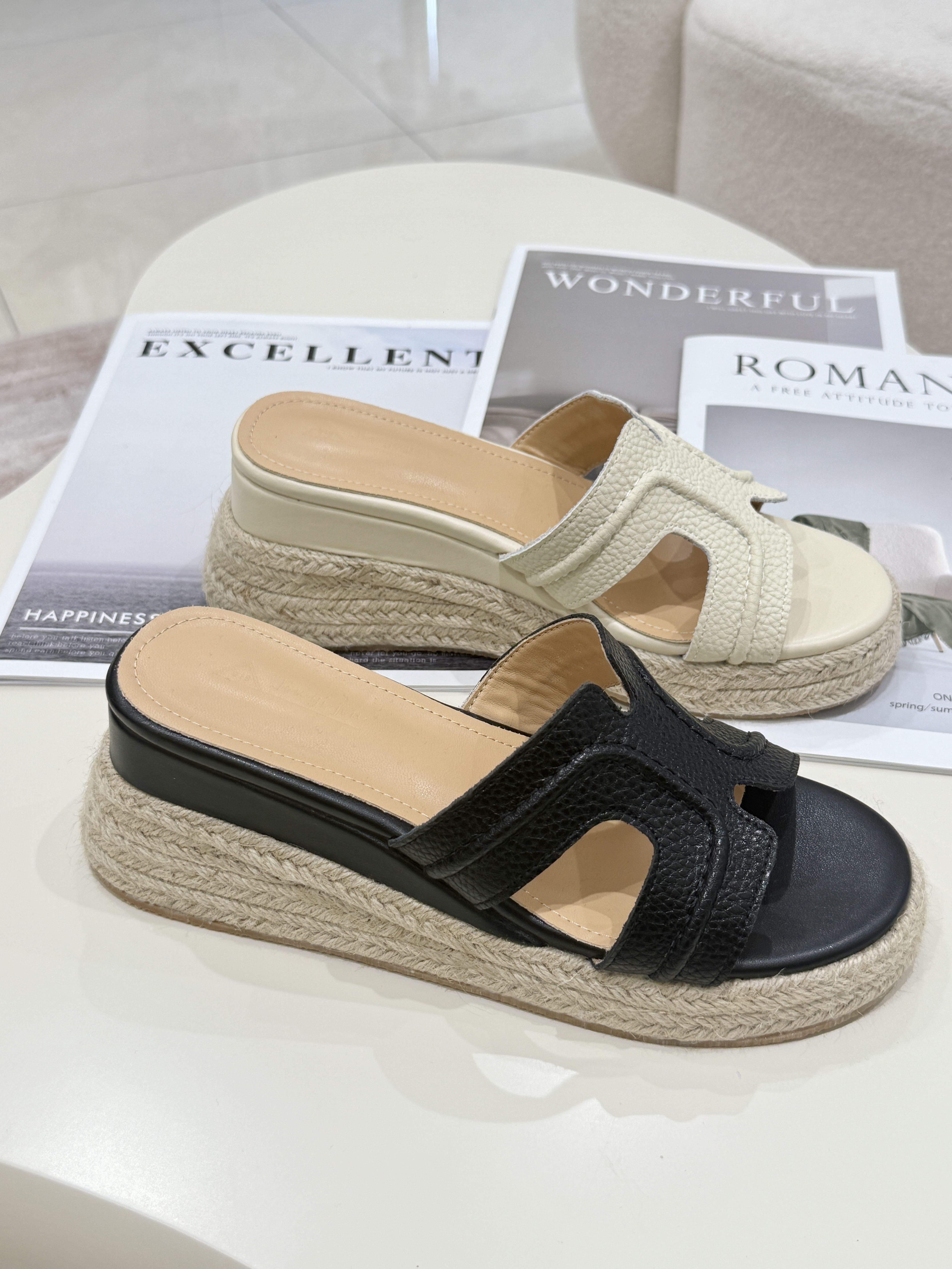 TA59 高级感真皮H厚底鞋