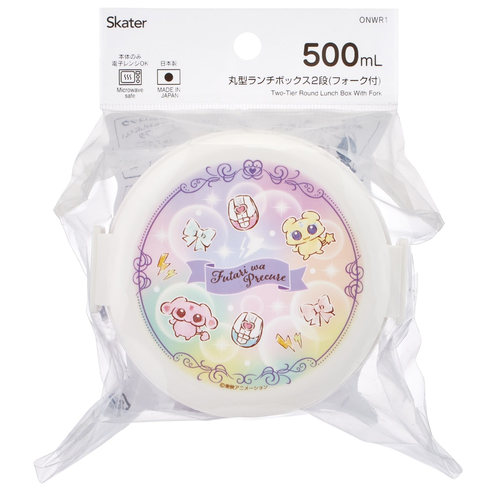 光之美少女 PreCure 2層圓型午餐盒 日本製 #P-PCG1060 [Skater] (PRE-ORDER) [2026/06]