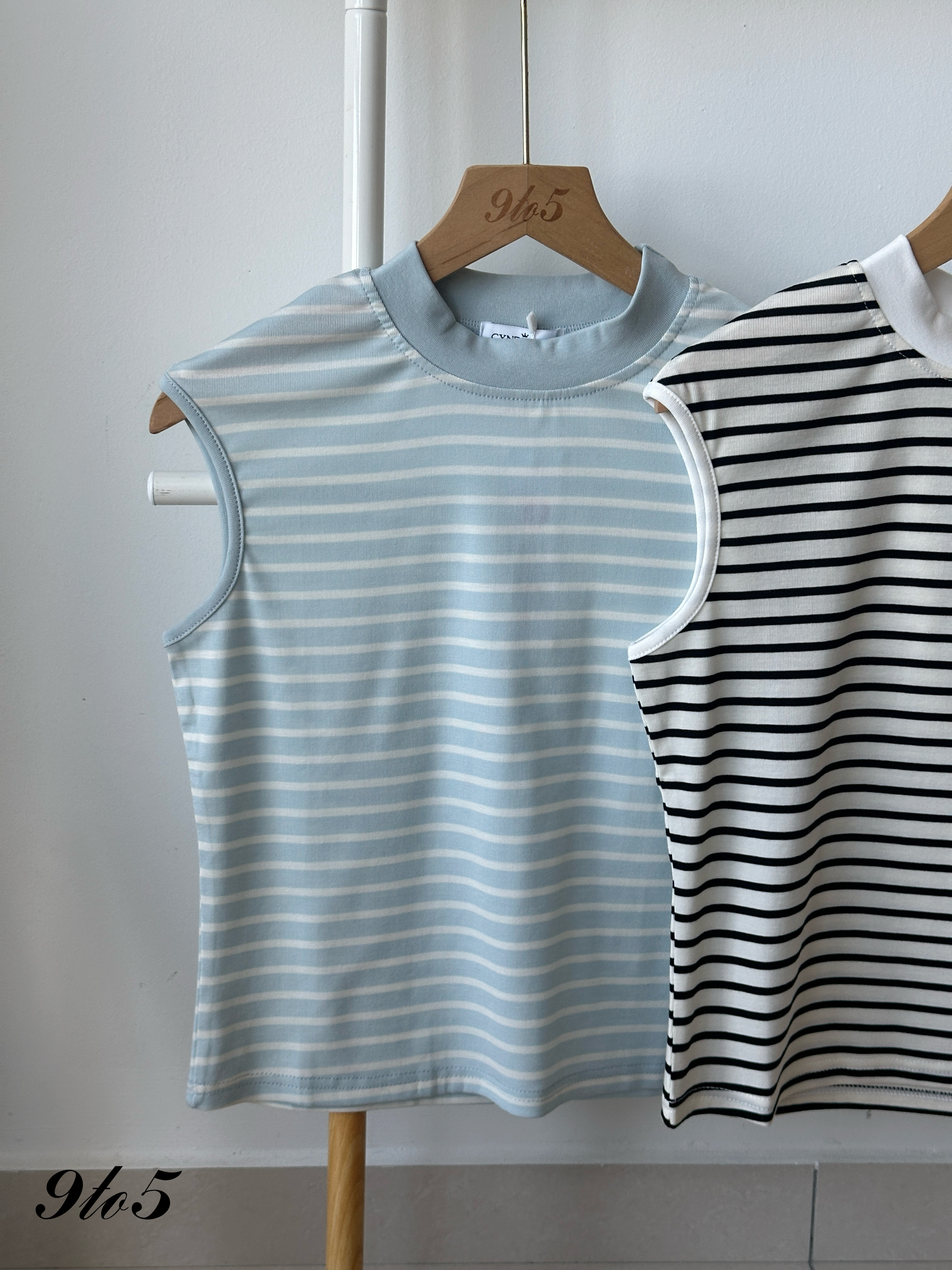 T4237 Sleeveless Stripe Top - 4 Colors 