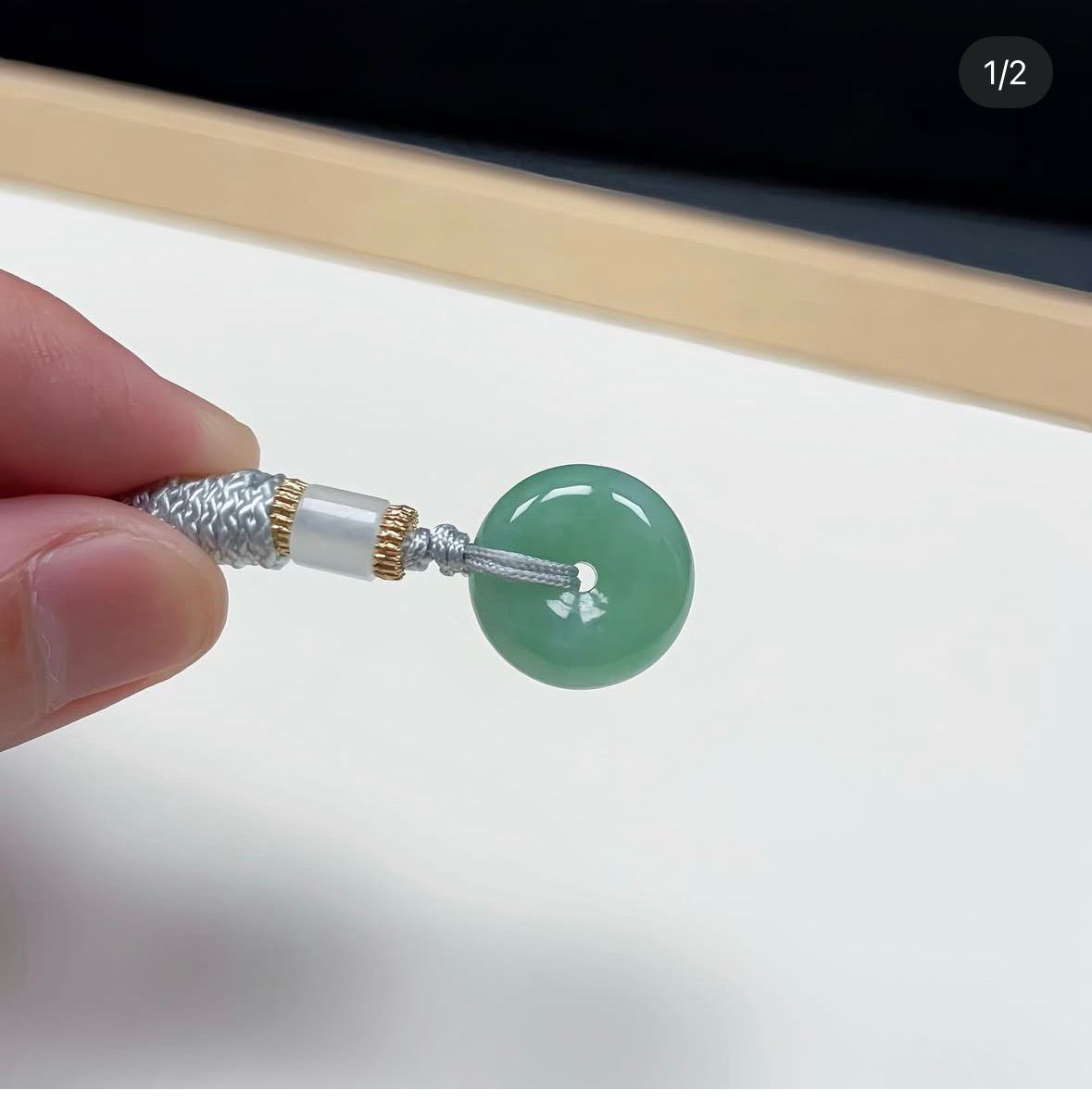 甜綠翡翠平安扣