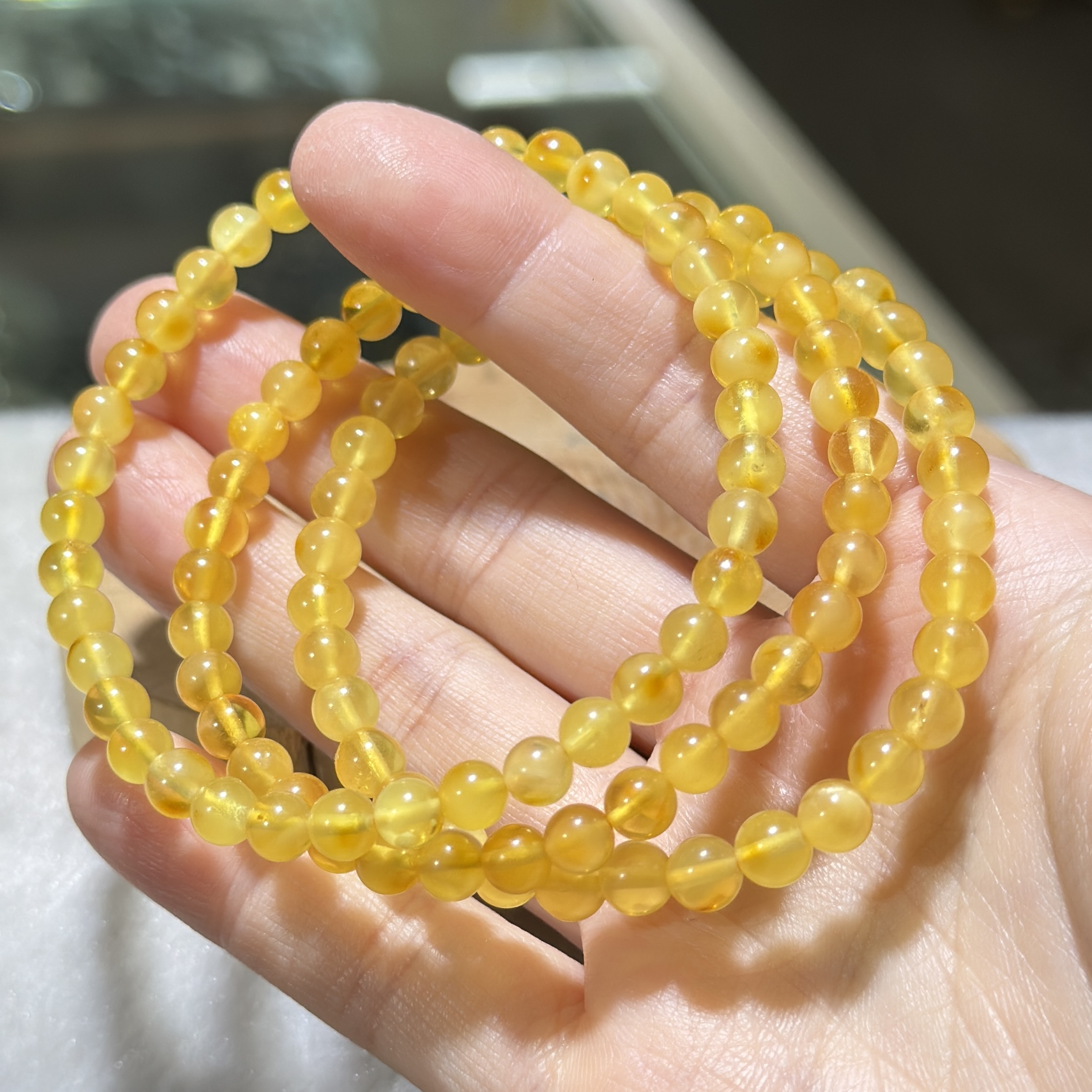 蜜蠟手串 5.5 mm+/-