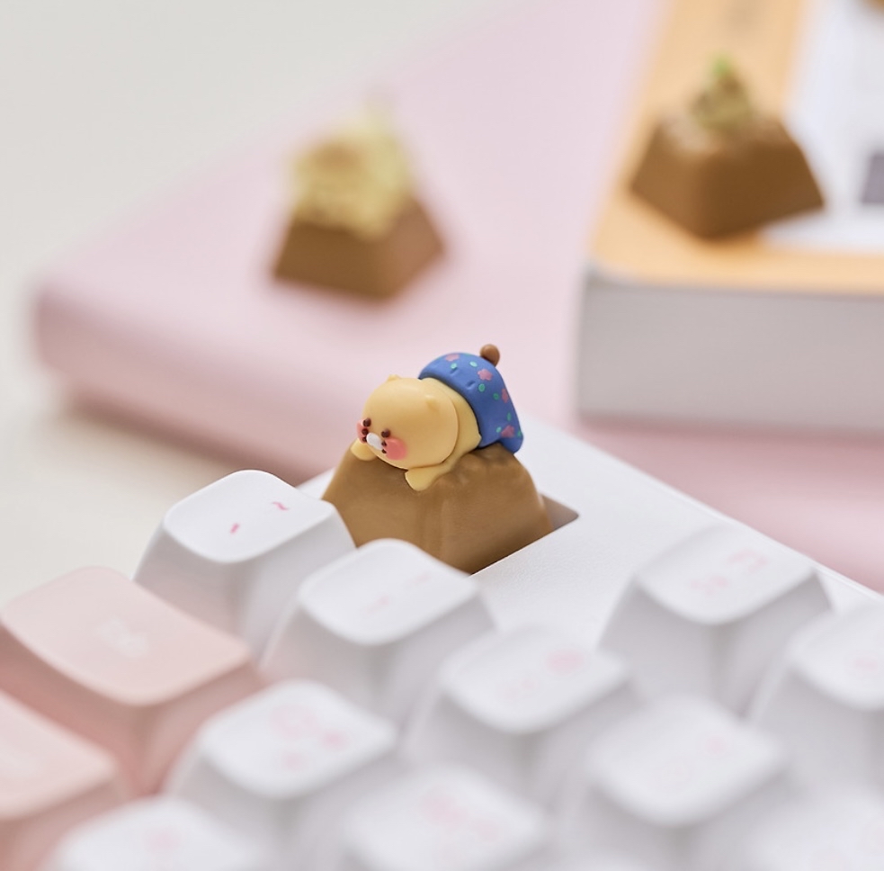 韓國預訂📍韓國布甸狗 x 春植得意農場系列 - Keycap鎖匙扣