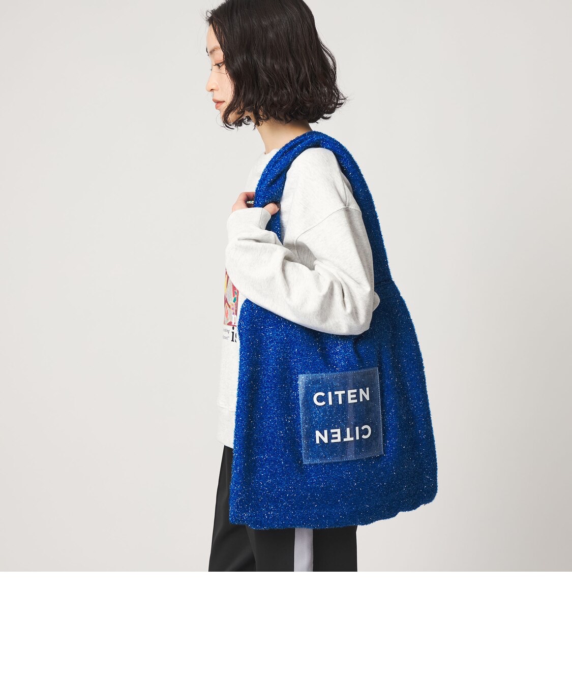 日本直送CITEN Sparkling Clear Logo Tote Bag