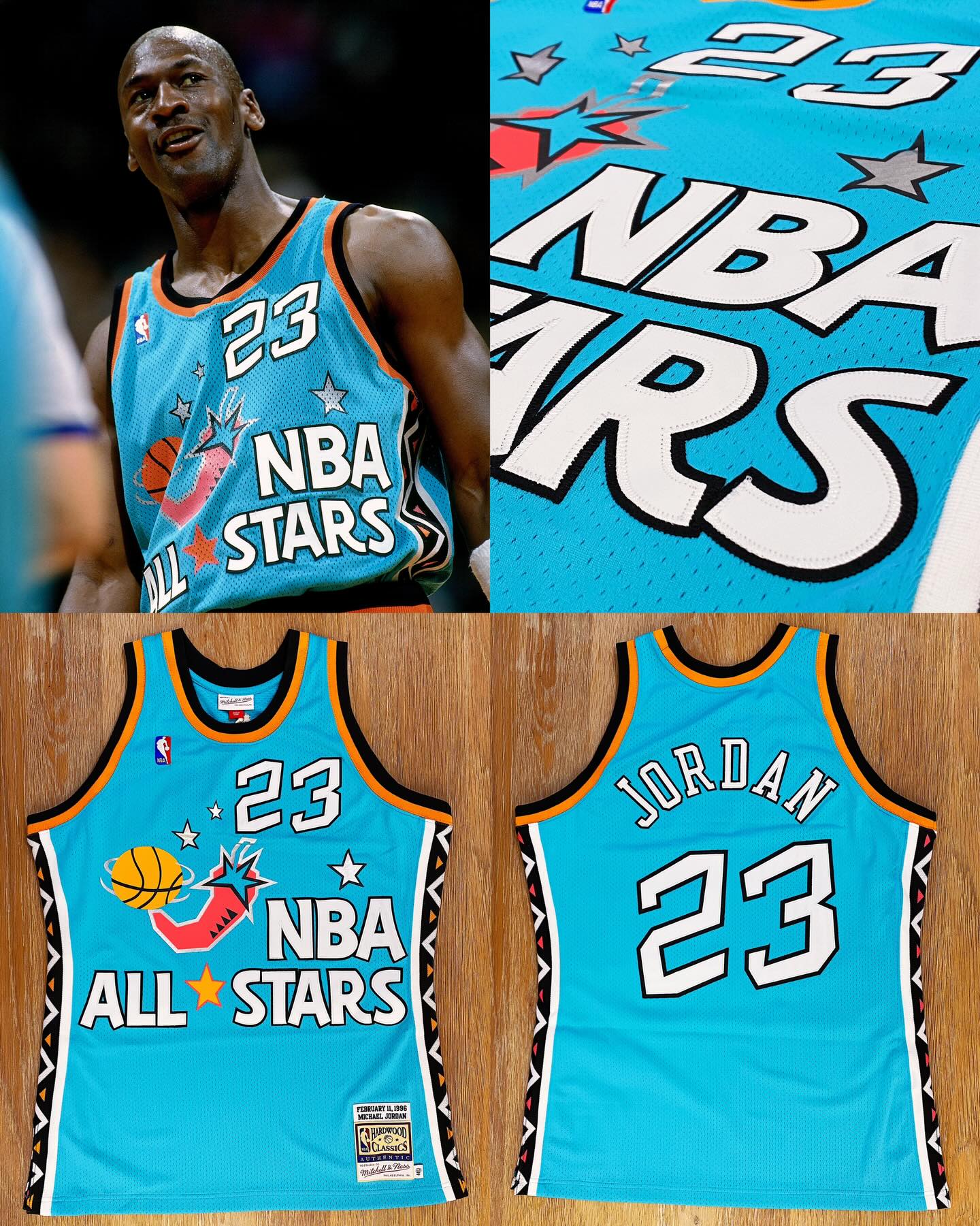 🌟M&N Michael Jordan All Star 1996 AU Jersey