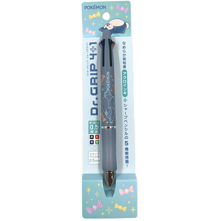 現貨｜Pokemon 卡比獸 Snorlax Pilot Dr.Grip 4+1 日本製 多功能 5用筆 0.5mm 4色原子筆 + 0.5mm 鉛芯筆 (398 7290 04)