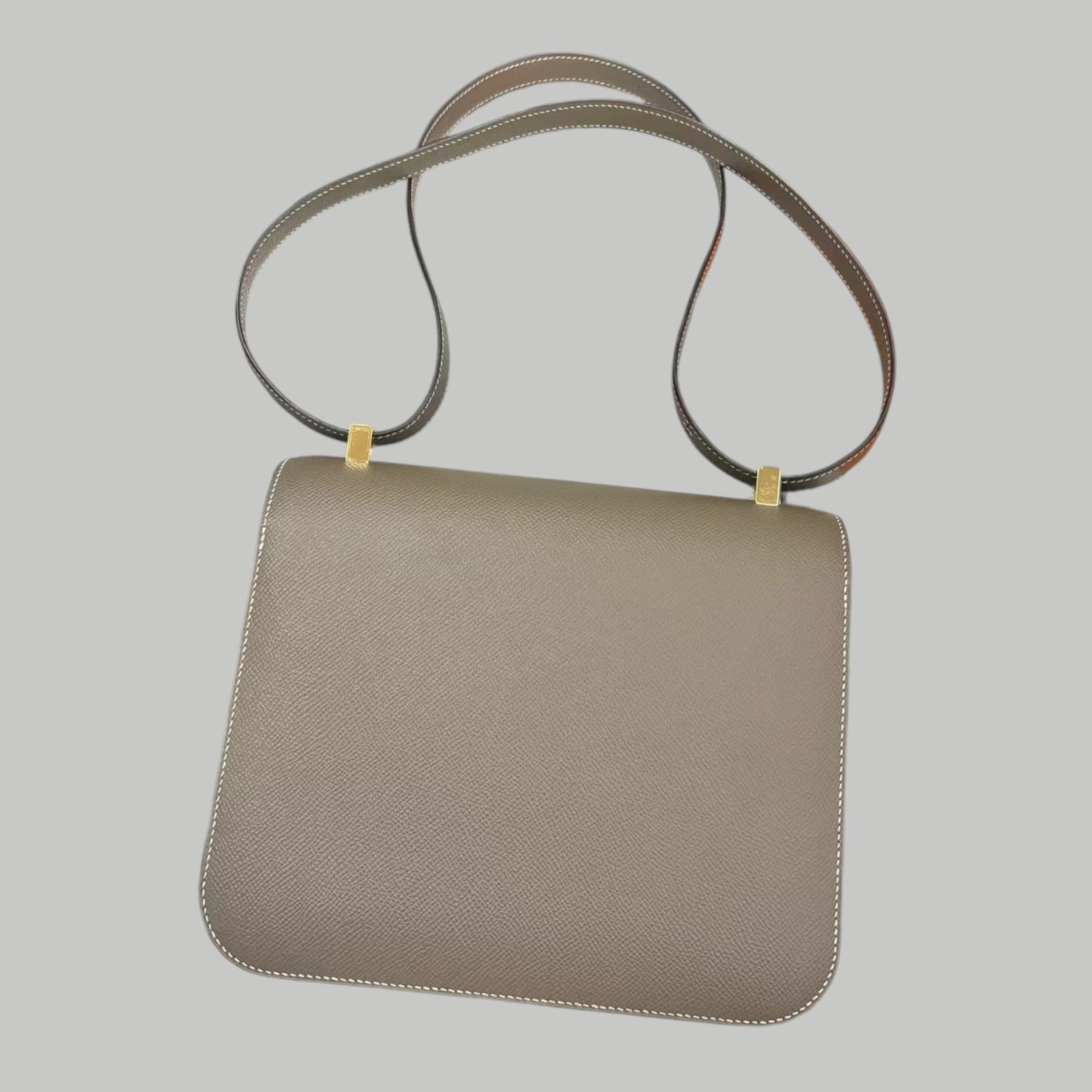 Hermes constance 24大象灰金扣