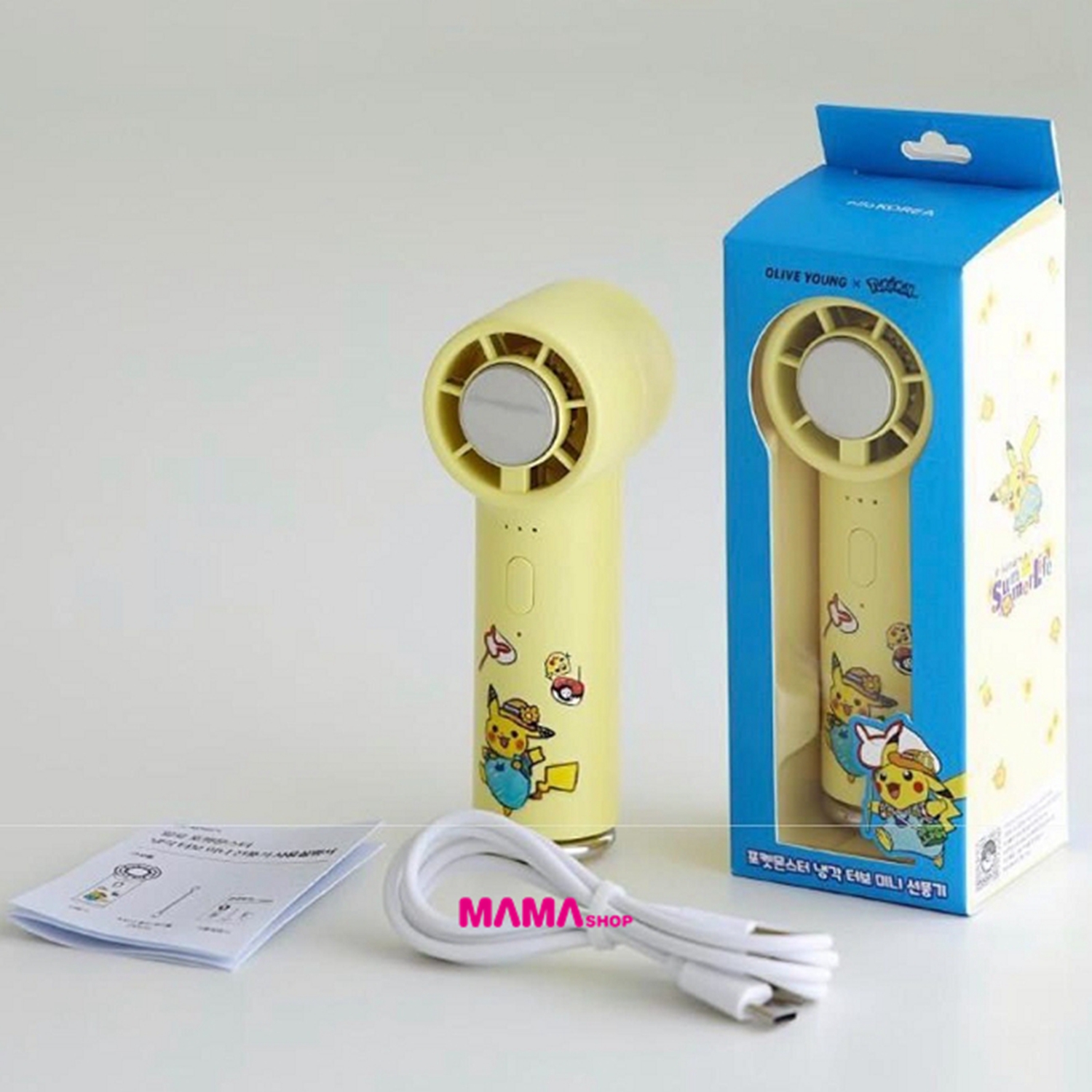 韓國直送 Pokémon x OLIVE YOUNG手持製冷風扇