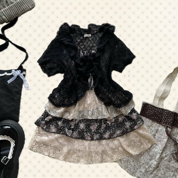 Gothic Lolita Layered Dress Set