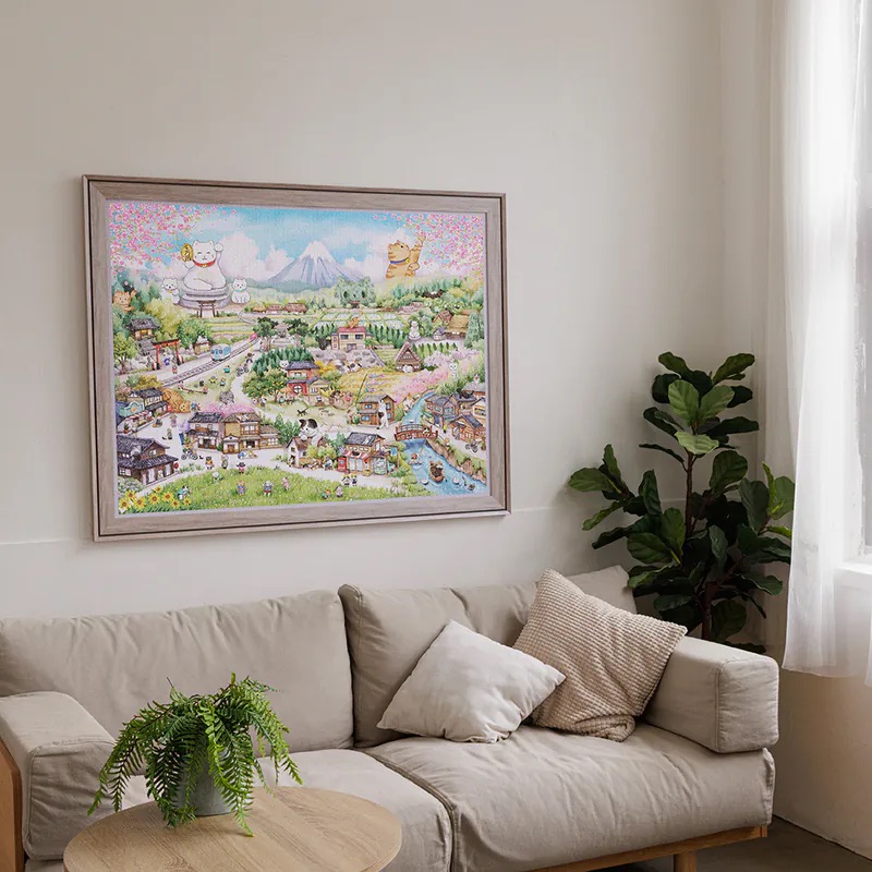 📦訂購 台灣代購 特裝限定 YUKAN 招財貓村莊 8000片 拼圖