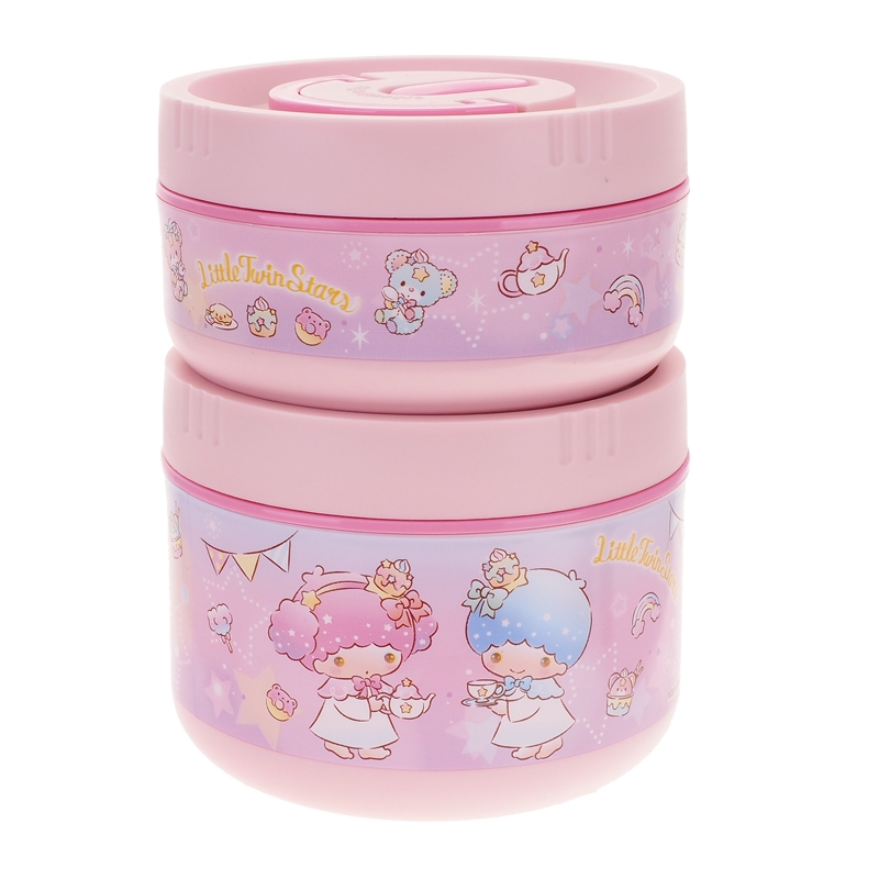 Little Twin Stars 1000ml 不銹鋼保溫飯盒 (附飯盒袋)