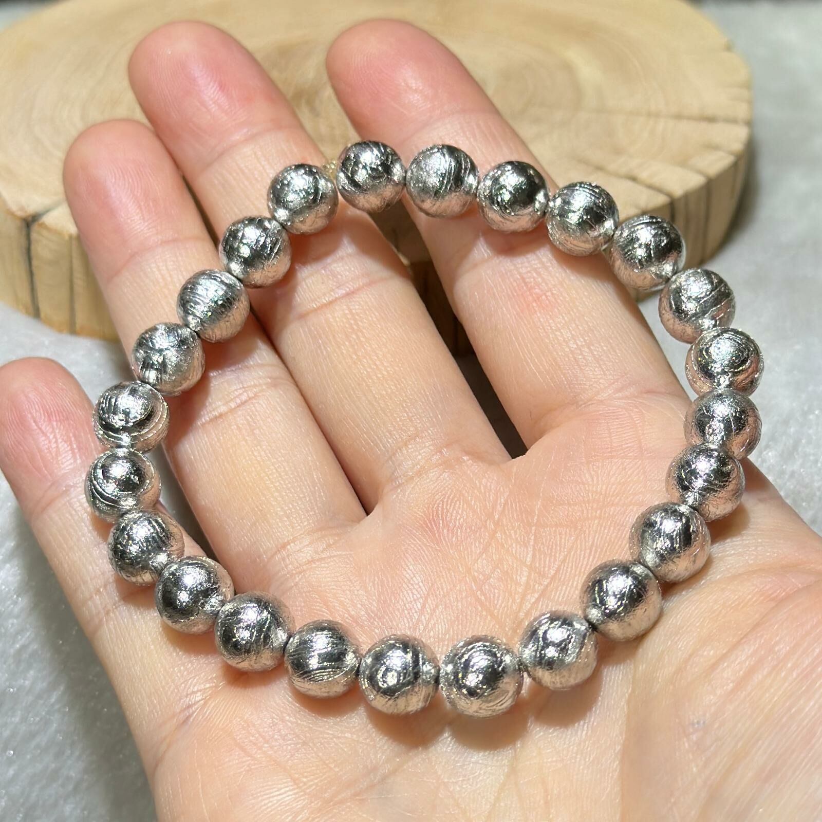 瑞典天鐵手串 (銀) 8 mm +/-