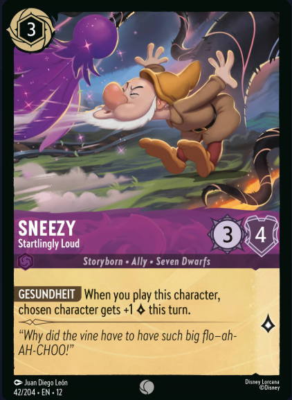 42/204 Sneezy - Startlingly Loud C