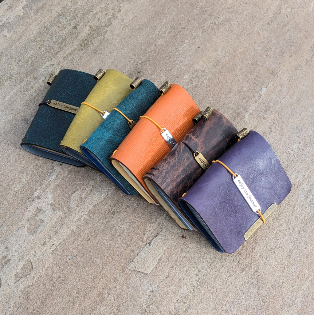 Kayztyle Made Mini journals Collection Double-sided Leather Traveller’s Notebooks/Journals