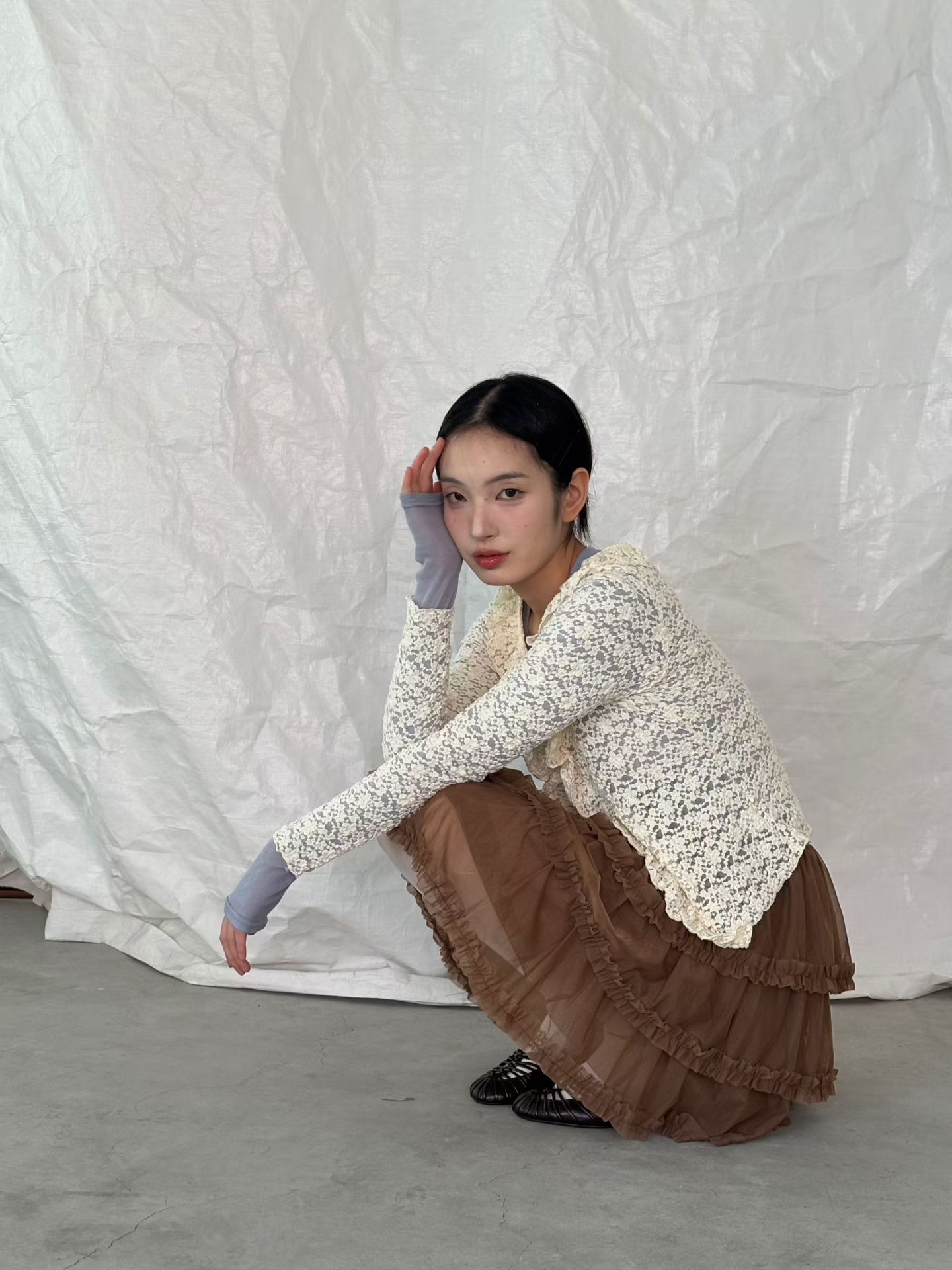 BOT15_09 層層蛋糕紗裙 (2色)