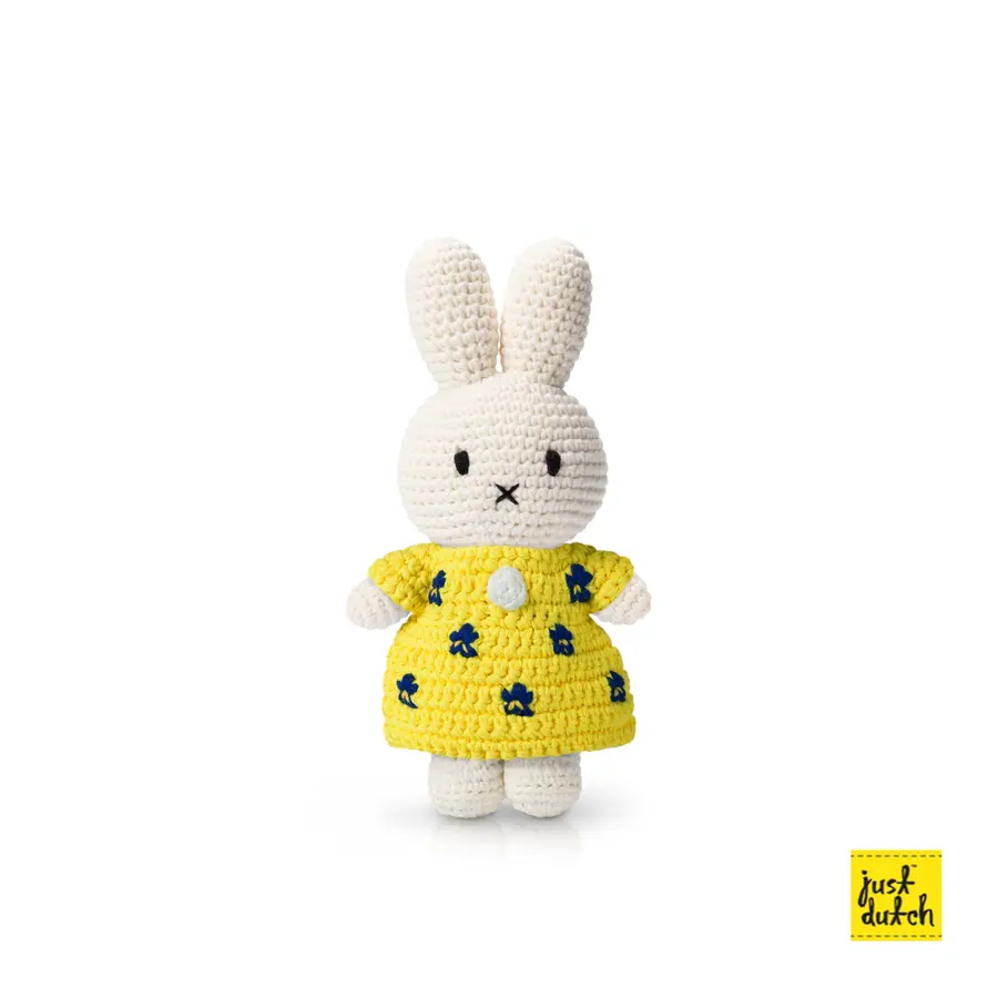 📦訂購 台灣代購 荷蘭 Just Dutch 手工編織 米菲 Miffy 鳶尾花洋裝 公仔