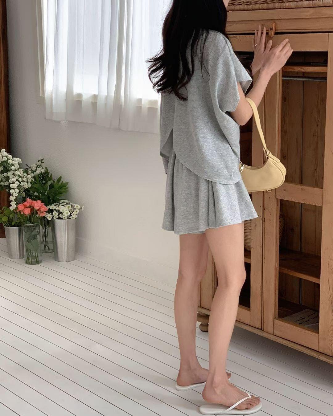 Sweet Valley 後開叉衛衣set 