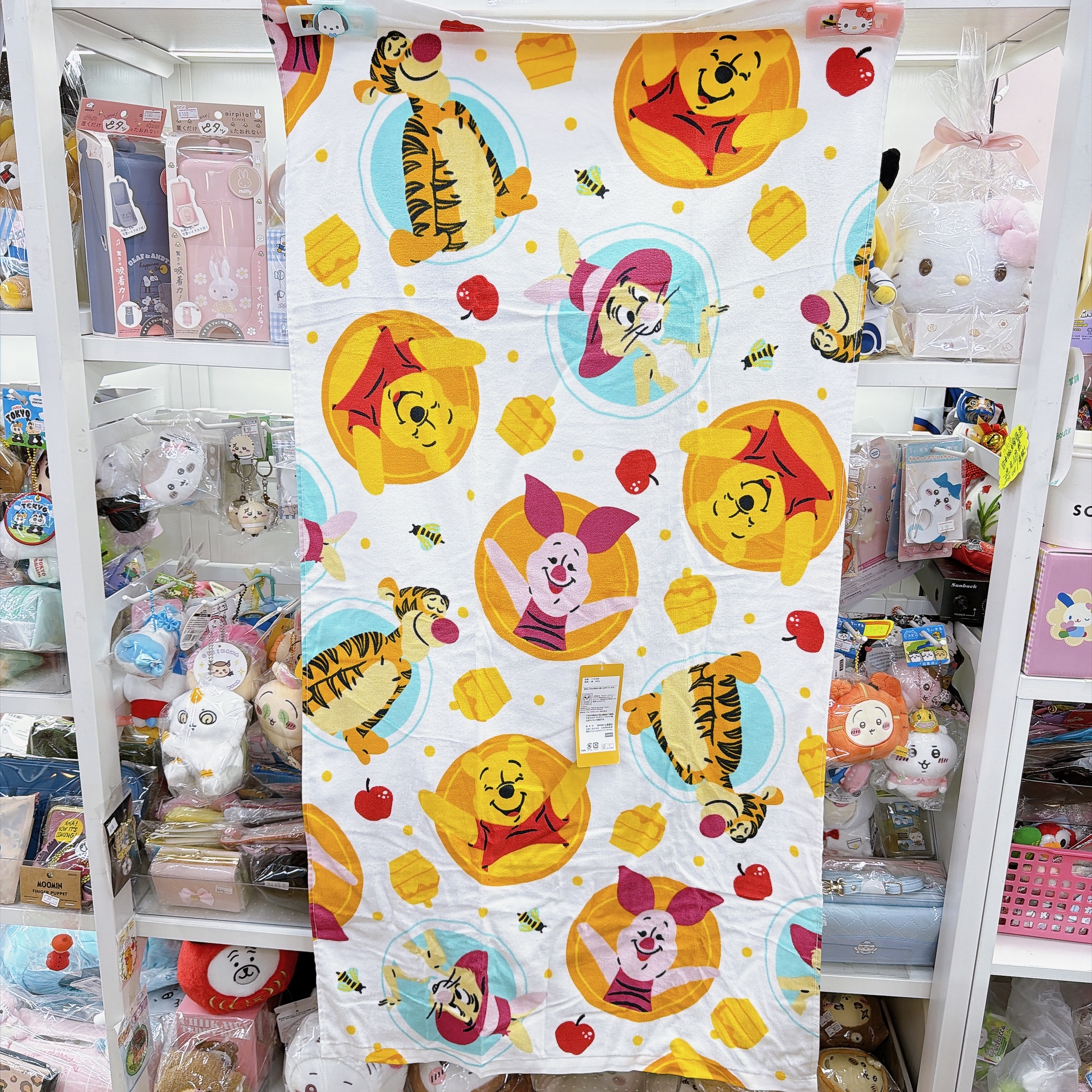 日本直送日本版新款小熊維尼120×60 cm浴巾